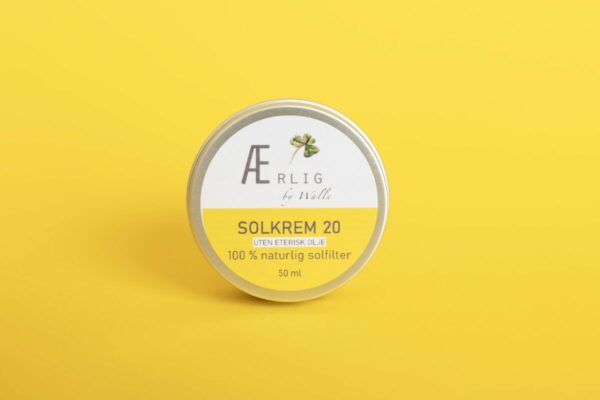 Solkrem 20 uten eterisk olje - 50 ml
