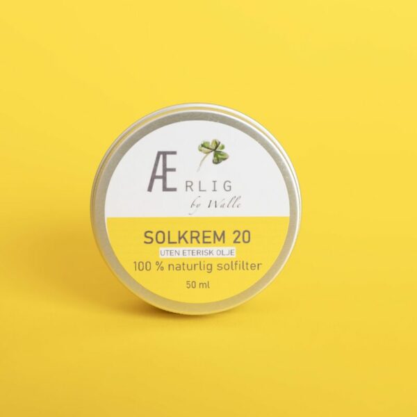 Solkrem 20 uten eterisk olje - 50 ml