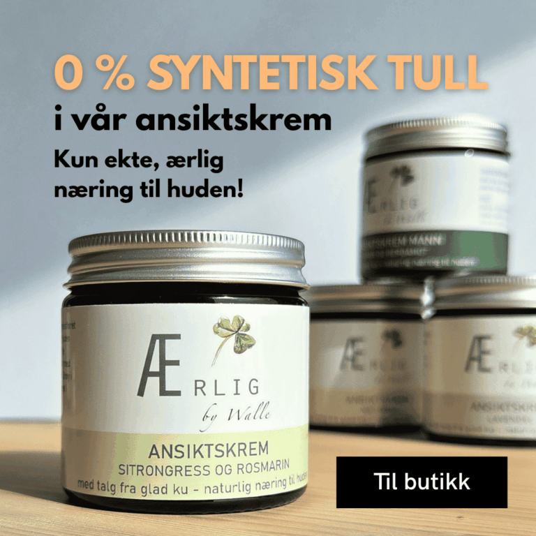 Foto Ansiktskrem 4 stykk Ærlig by Walle