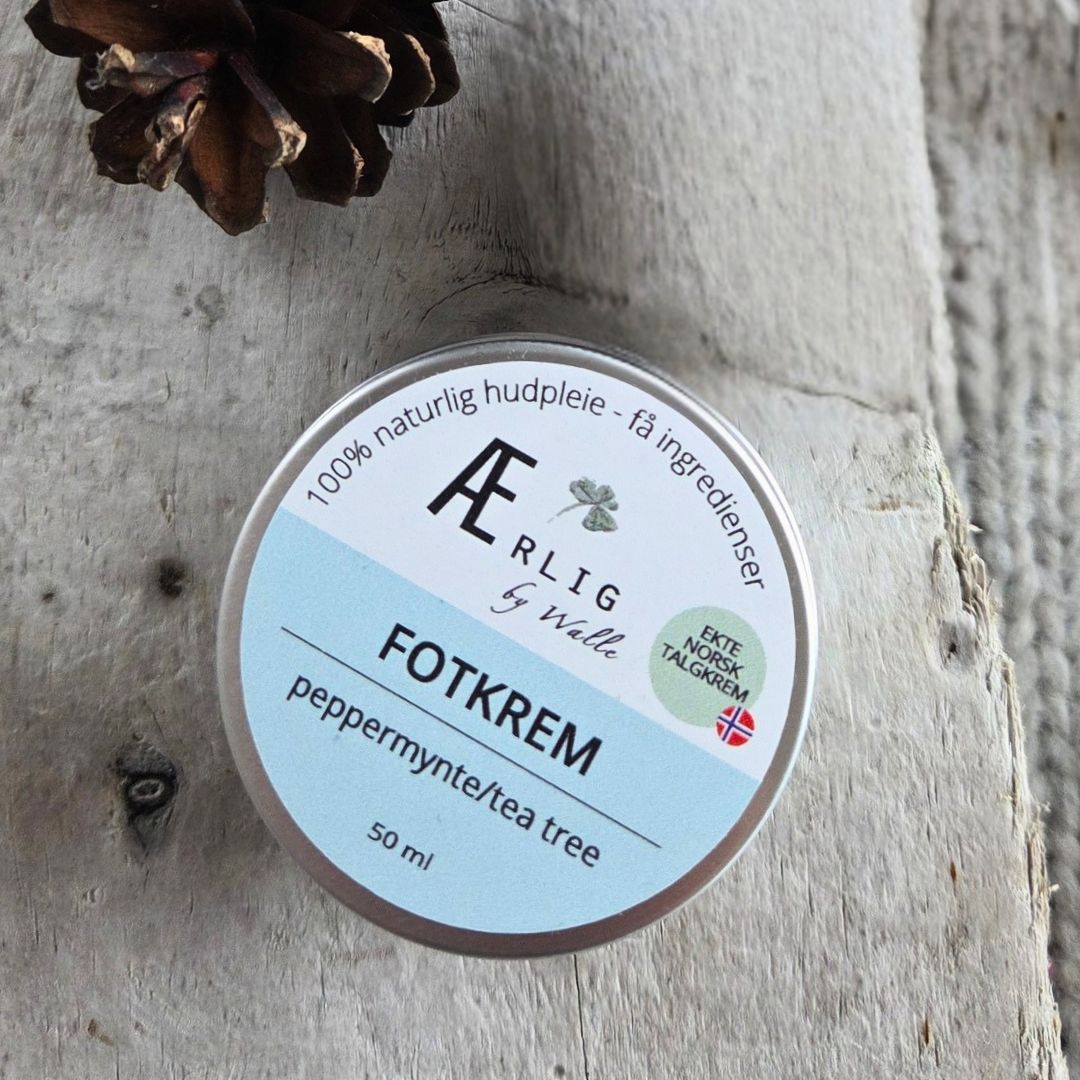 Fotkrem peppermynte og tea tree - 50 ml